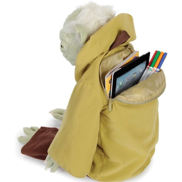 Star Wars Lucas Films Yoda 24" Backpack So realistic a super cute companion 🥰 - Picture 9 of 13